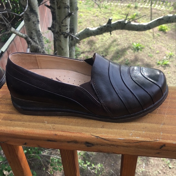 DANSKO Shoes PIA Slip On Clogs Brown Leather Size 38 / 7.5 - Picture 1 of 11